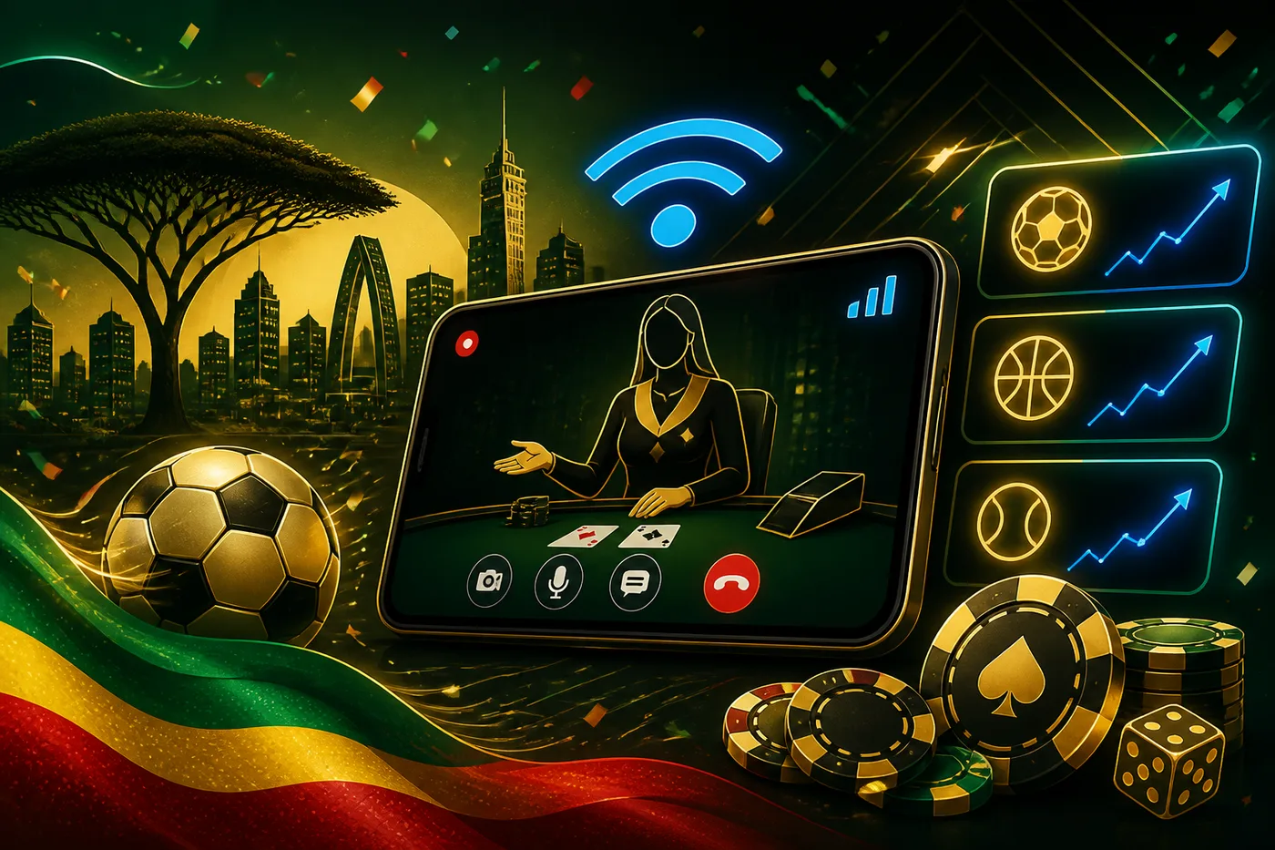 Live dealer video feed
